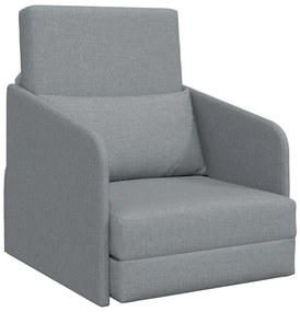 vidaXL Κρεβάτι καναπές Ανοιχτό γκρι 65 x 80 x 83 εκ. ύφασμα