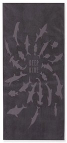 Πετσέτα Θαλάσσης Shark Style Grey Nef-Nef Θαλάσσης 80x160cm 100% Cotton