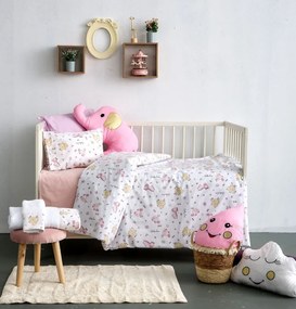 ΣΕΤ ΣΕΝΤΟΝΙΑ BEBE 120X160 ΚΟΥΝΙΑΣ ΧΩΡΙΣ ΛΑΣΤΙΧΟ - TOMMY PINK SB Home