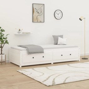 VidaXL Καναπές Κρεβάτι Χωρίς Στρώμα Λευκό 80x200 εκ. Μασίφ Ξύλο Πεύκου