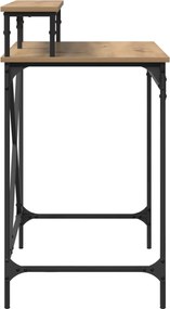 vidaXL Γραφείο Artisan Oak Επεξεργασμένο ξύλο 80 x 50 x 90 cm