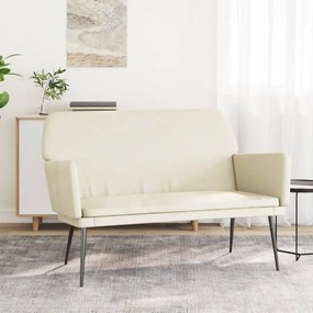 vidaXL Πάγκος Κρεμ 108x79x79 εκ. Βελούδινος