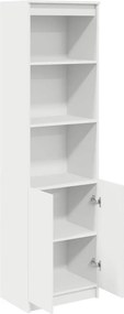 vidaXL Ντουλάπι Λευκό 50x35x180 εκ. από Επεξεργασμένο Ξύλο