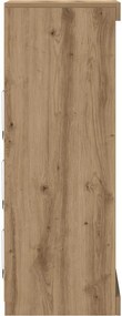 vidaXL Πλευρικό Τραπέζι LED Artisan Oak 41 x 37 x 100 εκ
