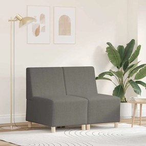 vidaXL Μοναδικός Καναπές χωρίς Χερούλια 2 pcs Ανοιχτό γκρι