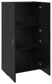 vidaXL Γραφείο Ντουλάπι Μαύρη δρυς 60 x 32 x 115 cm Επεξεργασμένο ξύλο