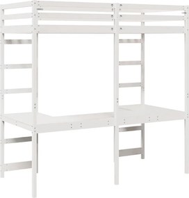 vidaXL Σκελετός κρεβατιού σοφίτας Λευκό 75 x 190 cm