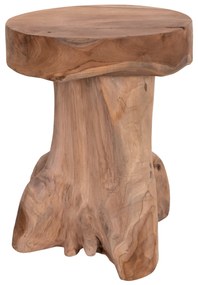 ΒΟΗΘΗΤΙΚΟ ΤΡΑΠΕΖΑΚΙ LOGG HM9351.11 ΜΑΣΙΦ ΞΥΛΟ ΤEAK ΦΥΣΙΚΟ Φ35X45Yεκ.