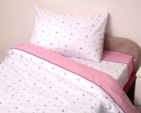 Σετ Σεντόνια Μονά 160x265 Ίκαρος Ροζ