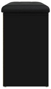 Παπουτσοθήκη Μαύρη 82 x 32 x 50 εκ. από Επεξεργασμένο Ξύλο - Μαύρο
