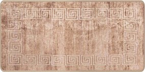 vidaXL Χαλί Runner MARSA Λευκό 50 x 100 cm Πολυέστερ και PVC