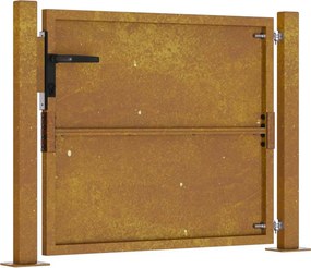 vidaXL Πόρτα Κήπου από Ατσάλι Corten 100x75 εκ.