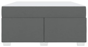 vidaXL Σκελετός Κρεβατιού Σκούρο γκρι 140 x 200 cm ύφασμα
