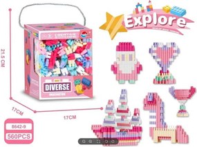 Σετ κατασκευών DIY με τουβλάκια - 560pcs - 8642-9 - 917514