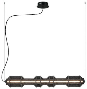 Φωτιστικό Οροφής - Ράγα Artisti 4322500 LED 34W 560Lm 116,5x162cm Dark Grey-Black Viokef