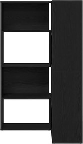 vidaXL Ντουλάπι 2 pcs Μαύρη Οξυά 85 x 85 x 140 εκ. Επεξεργασμένο ξύλο