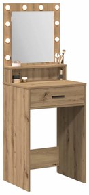 vidaXL Κομοδίνο artisan δρυς 50 x 41 x 135 εκ Επεξεργασμένο ξύλο