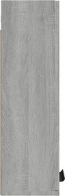 vidaXL Ντουλάπι Μπάνιου Επιτοίχιο Γκρι sonoma 32 x 20 x 67 εκ.