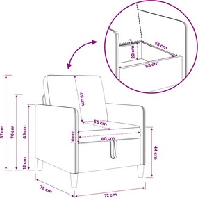 vidaXL Σαλονάκι Σετ Με Αποθηκευτικό Χώρο 2 pcs Taupe Πολυεστέρας