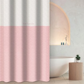 Κουρτίνα Μπάνιου Tokyo Dusty Pink Guy Laroche 180Πx185Υ 180x185cm Πολυέστερ