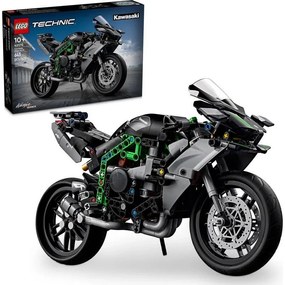 Technic™: Μοτοσικλέτα Kawasaki Ninja H2R (42170) 10 Ετών+ 643 Κομμάτια Black Lego