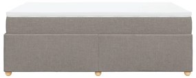 Κρεβάτι Boxspring με Στρώμα Taupe 120x190 εκ. Υφασμάτινο - Μπεζ-Γκρι