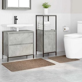 vidaXL Πατάκι μπάνιου 2 pcs Καφέ 50 x 50 cm Πολυπροπυλένιο