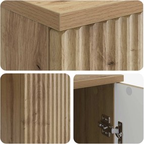 vidaXL Γραφείο Artisan Δρυς 142,5 x 50 x 75 εκ. Επεξεργασμένο Ξύλο