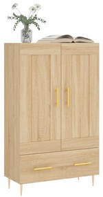 vidaXL Ντουλάπα Sonoma Δρυς 69,5 x 31 x 115 εκ. από Επεξεργασμένο Ξύλο