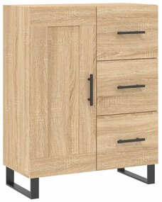 vidaXL Ντουλάπι Sonoma δρυς 69,5 x 34 x 180 εκ. από Επεξεργασμένο Ξύλο