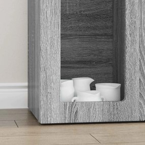 vidaXL Πλαϊνό γραφείο ELST Γκρίζο Σονομα 59 x 35 x 100,5 εκ