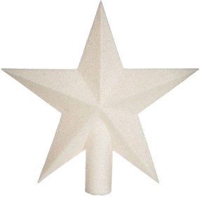 Χριστουγεννιάτικη Κορυφή Δέντρου 22εκ. A-S Glitter White 184433