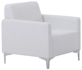 STYLE Πολυθρόνα Σαλονιού Καθιστικού, Pu Άσπρο 64x71x72cm Ε948,11