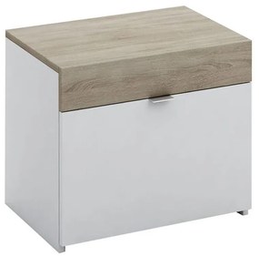 Κομοδίνο My Box 09-0786 50x36x43 Sonoma-White
