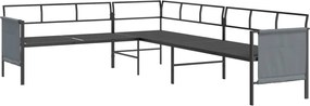 vidaXL Σετ Σαλονιού Κήπου 2 Τεμαχίων Ανθρακί από Ατσάλι