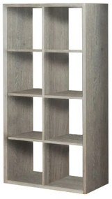 Intrahome Βιβλιοθήκη σε χρώμα σταχτί 75x35x145 Intrahomesa-00652550
