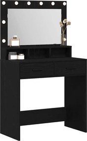 vidaXL Τραπέζι περιποίησης Μαύρη Οξυά 79 x 41 x 135 εκ.