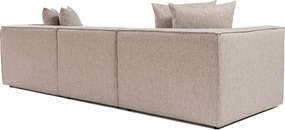 Τριθέσιος Καναπές Μπεζ της ’μμου SORA 95x270x65