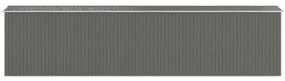 vidaXL Αποθήκη Κήπου Ανοιχτό γκρι 192x855x223 εκ. Γαλβανισμένο Ατσάλι