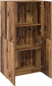 vidaXL Γραφείο Ντουλάπι Μαύρη Οξυά 60 x 32 x 115 cm Επεξεργασμένο ξύλο