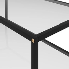 vidaXL Τραπεζάκι Σαλονιού Διαφανές 100 x 50 x 35 εκ. από Ψημένο Γυαλί