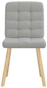 vidaXL Καρέκλες τραπεζαρίας 6 τεμ Cloud Grey Fabric