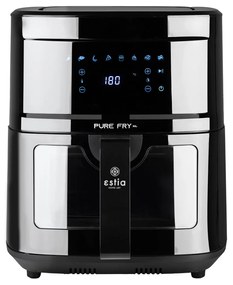 ESTIA ΦΡΙΤΕΖΑ ΑΕΡΟΣ PURE FRY XL 1700w 9.1lt ME ΨΗΦΙΑΚΗ ΟΘΟΝΗ &amp; 8 ΠΡΟΓΡΑΜΜΑΤΑ ΜΑΥΡΟ