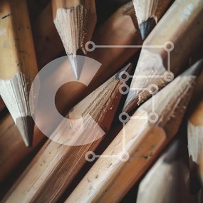 Intra Συλλεκτικό Ξύλινο Παζλ Plywood  4mm - Στοίβα από ξύλινα μολύβια με ακονισμένες μύτες και χαρτί Σε Ξύλινο Κουτί - Διαστάσεις: 10x10 cm – 25 κομμάτια