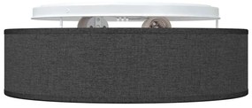 vidaXL Λάμπα Οροφής Μαύρο 38 x 13.5 εκ. ύφασμα