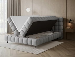 Επενδυμένο κρεβάτι Sober-140 x 200-Γκρι