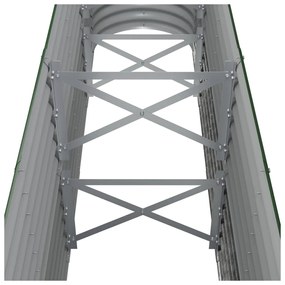 vidaXL Ζαρντινιέρα Πράσινη 260x40x68 εκ Γαλβανισμένος χάλυβας