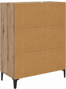 vidaXL Πλαϊνό γραφείο Artisan Oak 69,5 x 34 x 90 εκ.