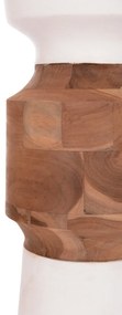 ΔΙΑΚΟΣΜΗΤΙΚΟ ΒΑΖΟ ΔΑΠΕΔΟΥ NEBULA HM4661.02 FIBER CEMENT ΛΕΥΚΟ--ΞΥΛΟ ΤΕΑΚ Φ60x115Υεκ.