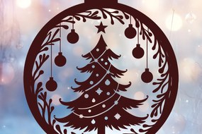 Intra απο ξύλο plywood 3mm-4mm πάχος - Στολίδι Χριστουγεννιάτικου Δέντρου 46 Δίασταση 6x6 cm INTRAFABR-116580638